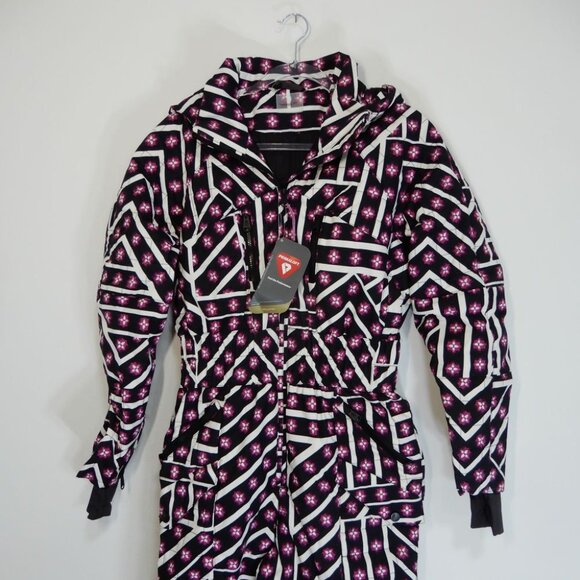 FREE PEOPLE Movement All Prepped Printed SKI SUIT Sz S Waterproof Insulated NEW - Picture 7 of 13